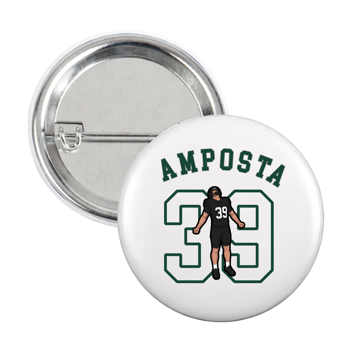 Game Day Button — Shirsey Arch in White