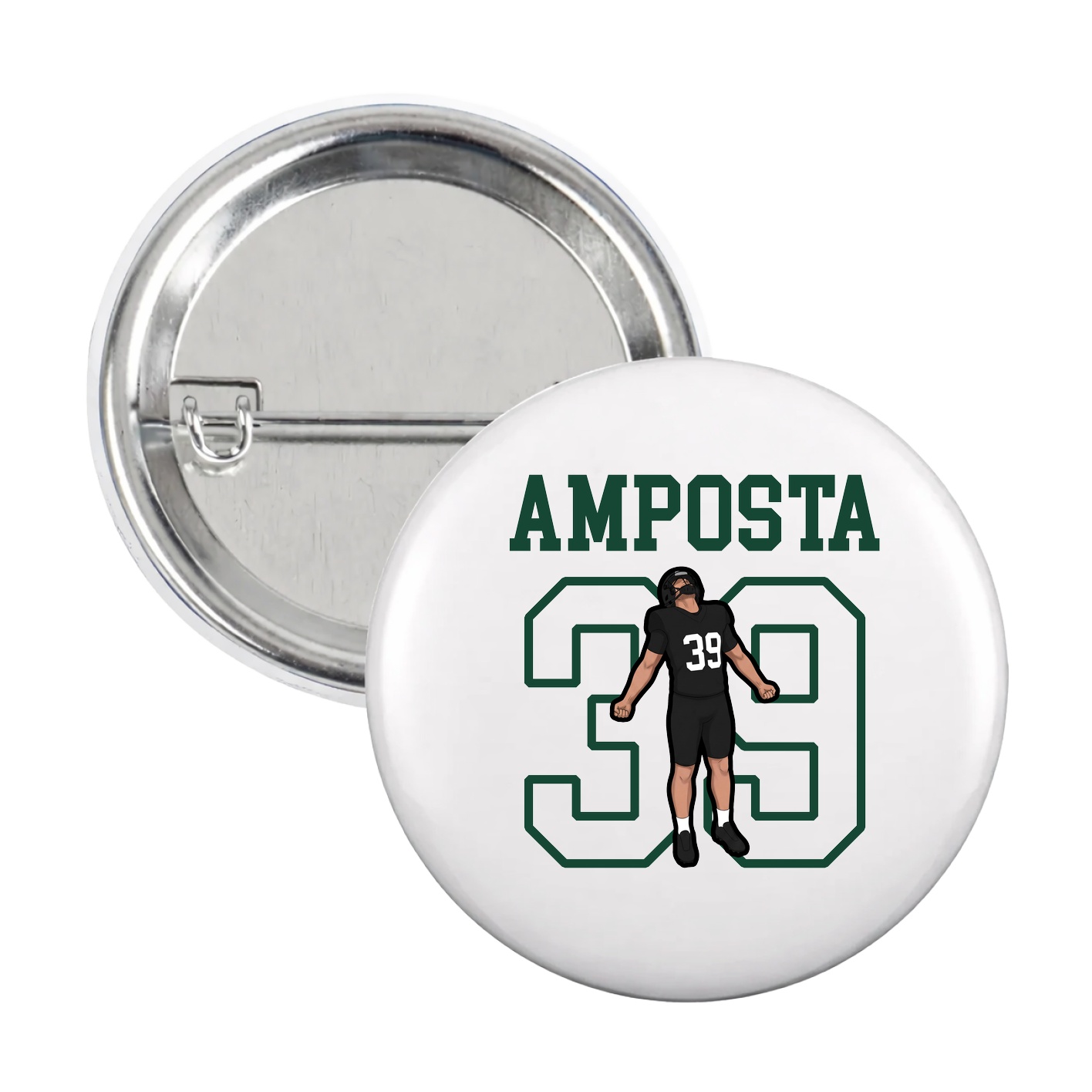Game Day Button — Shirsey in White
