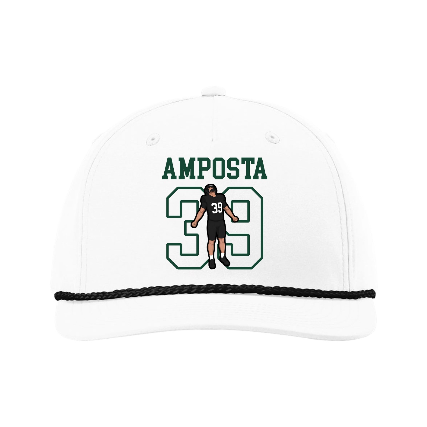 Five-Panel Classic Rope Cap — Shirsey in White