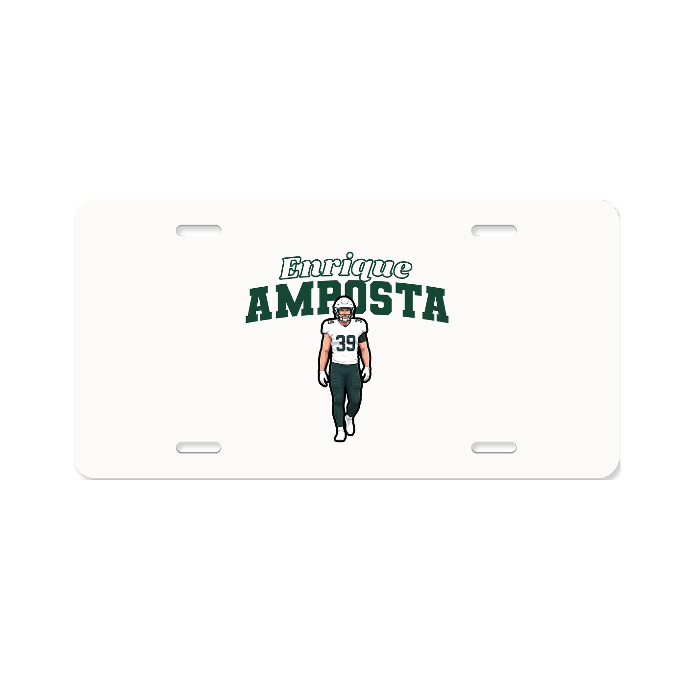 License Plate — Name Arch in Classic