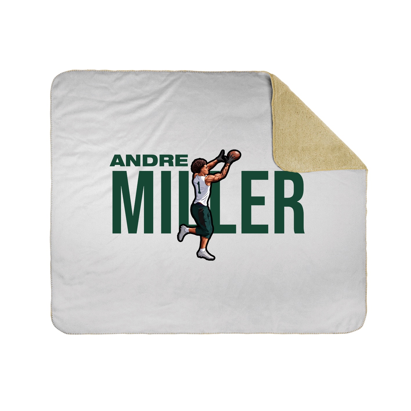 Throw Blanket — Player Name in White