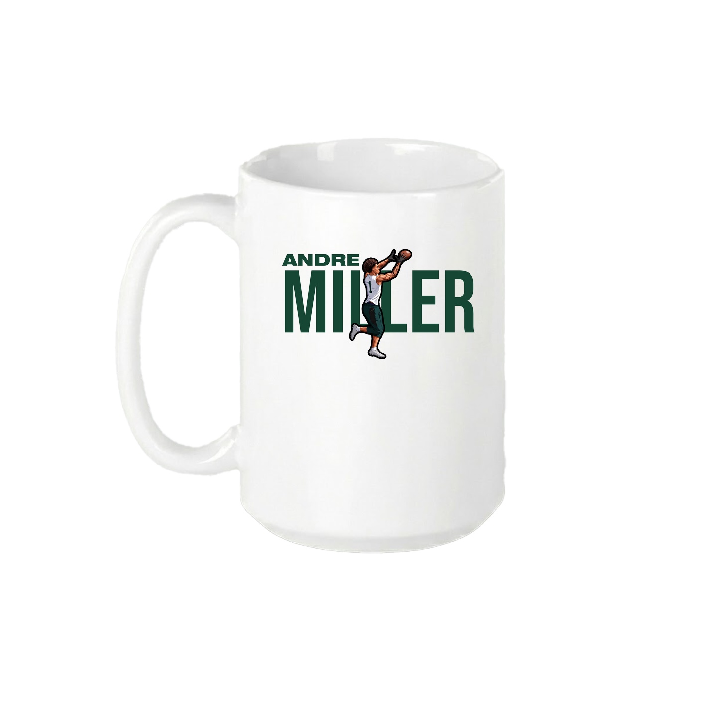 15oz Coffee Mug — Player Name in White