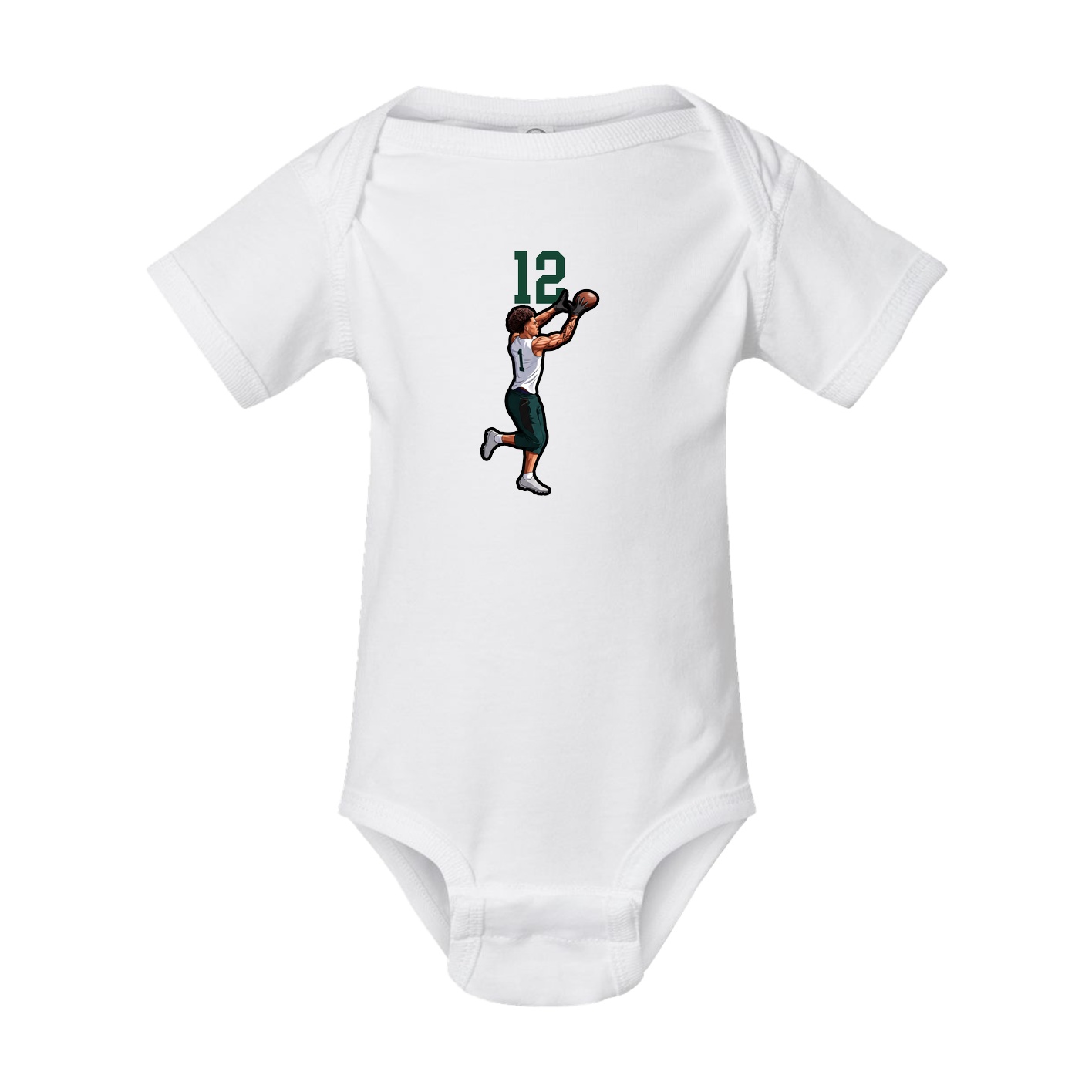 Baby Onesie — Number Top in White
