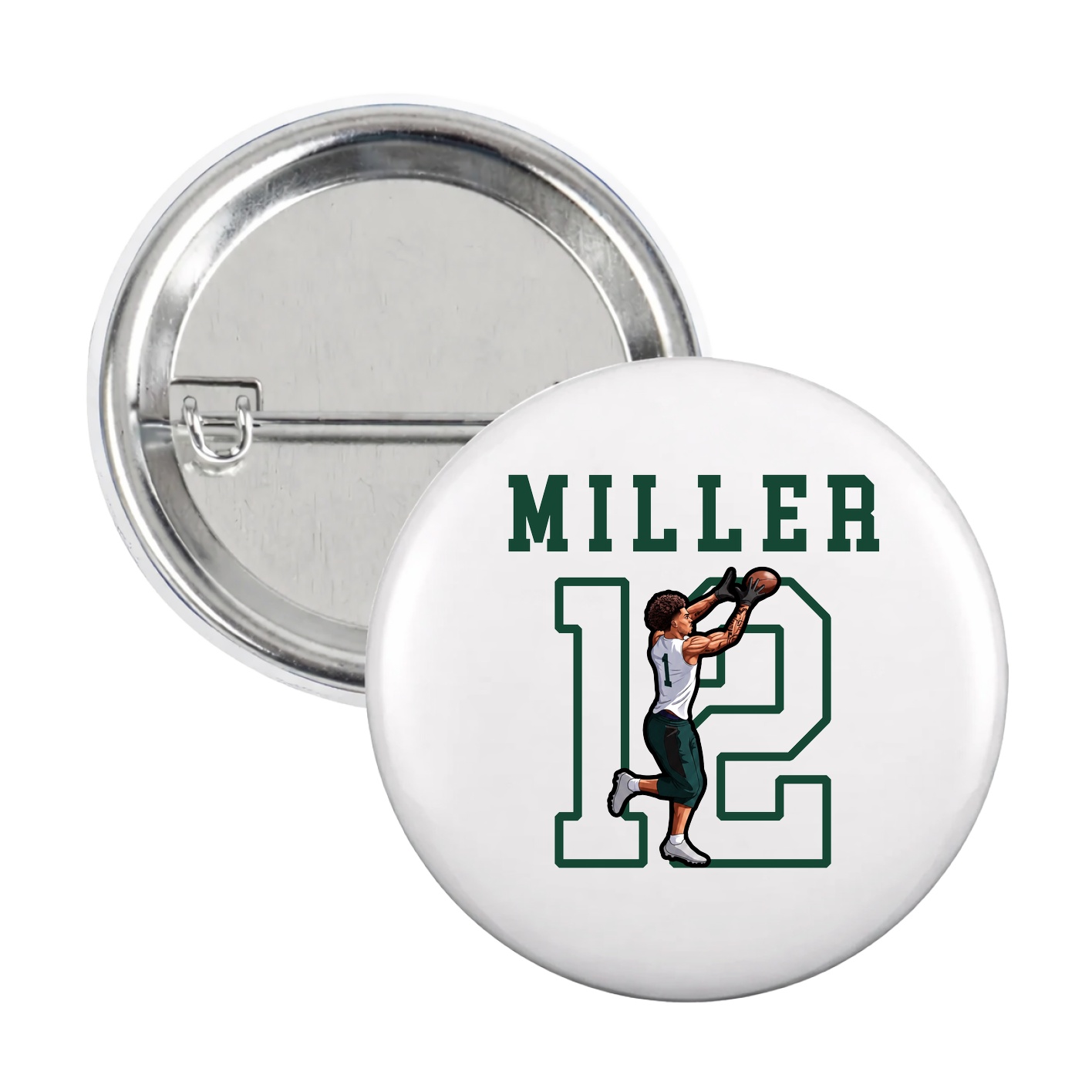 Game Day Button — Shirsey in White