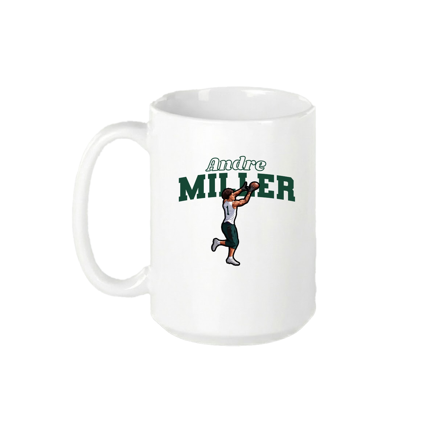 15oz Coffee Mug — Name Arch in White
