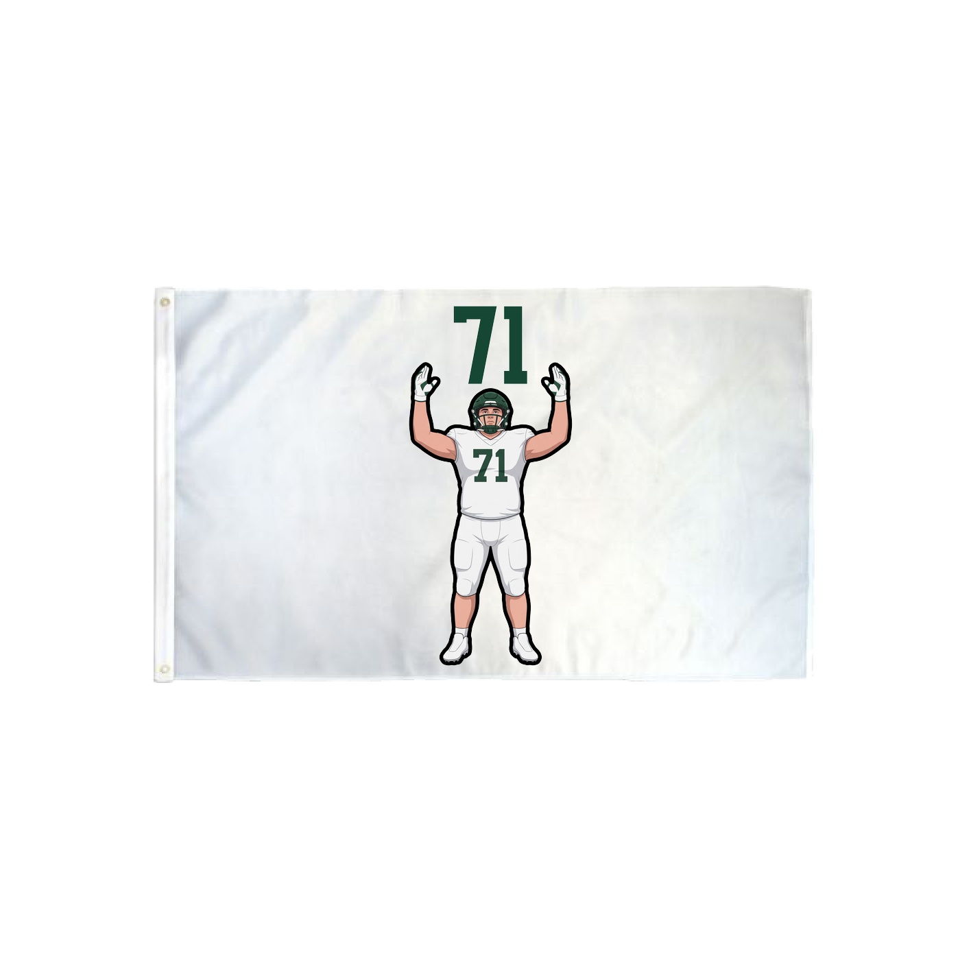 3x5 Flag — Number Top in Classic