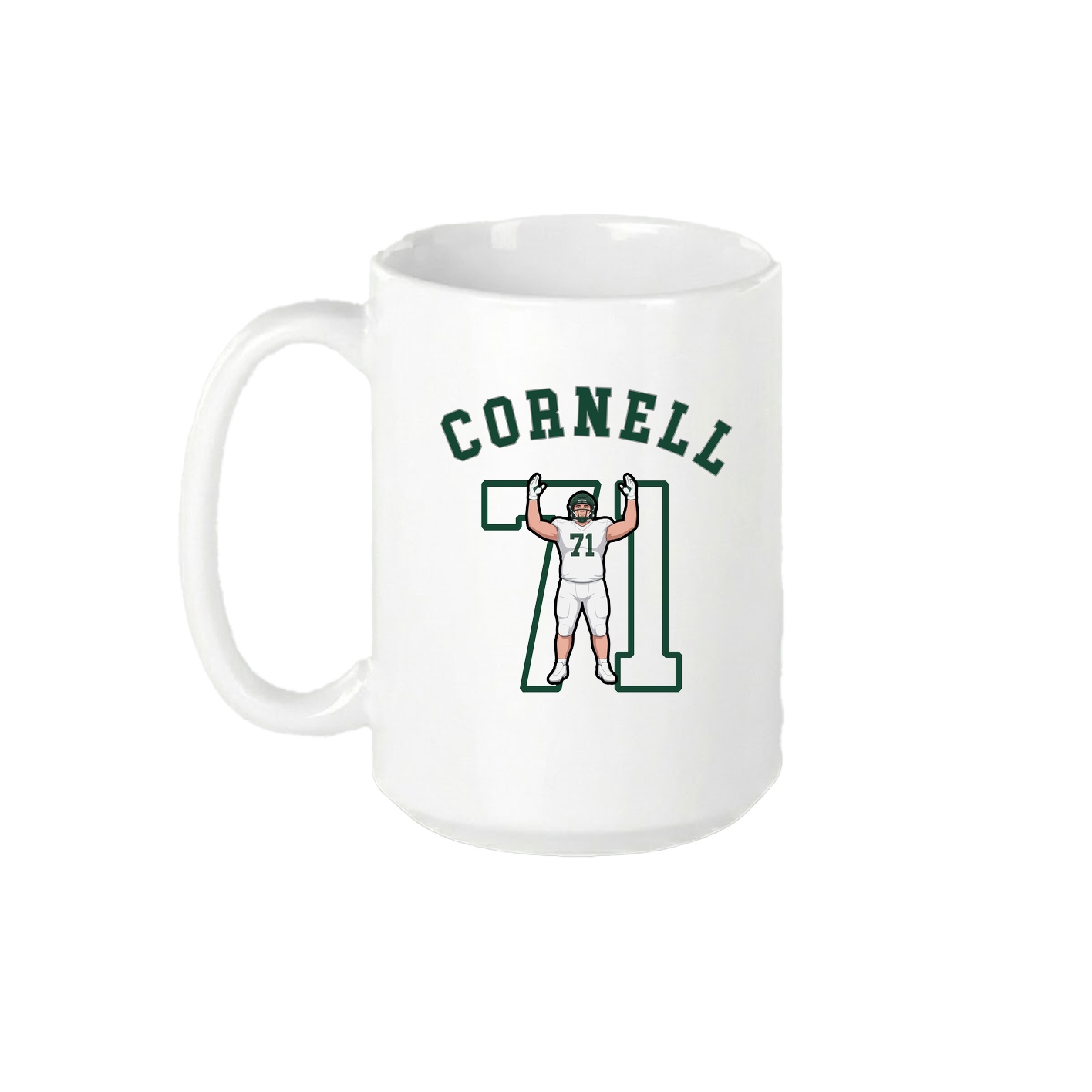 15oz Coffee Mug — Shirsey Arch in White