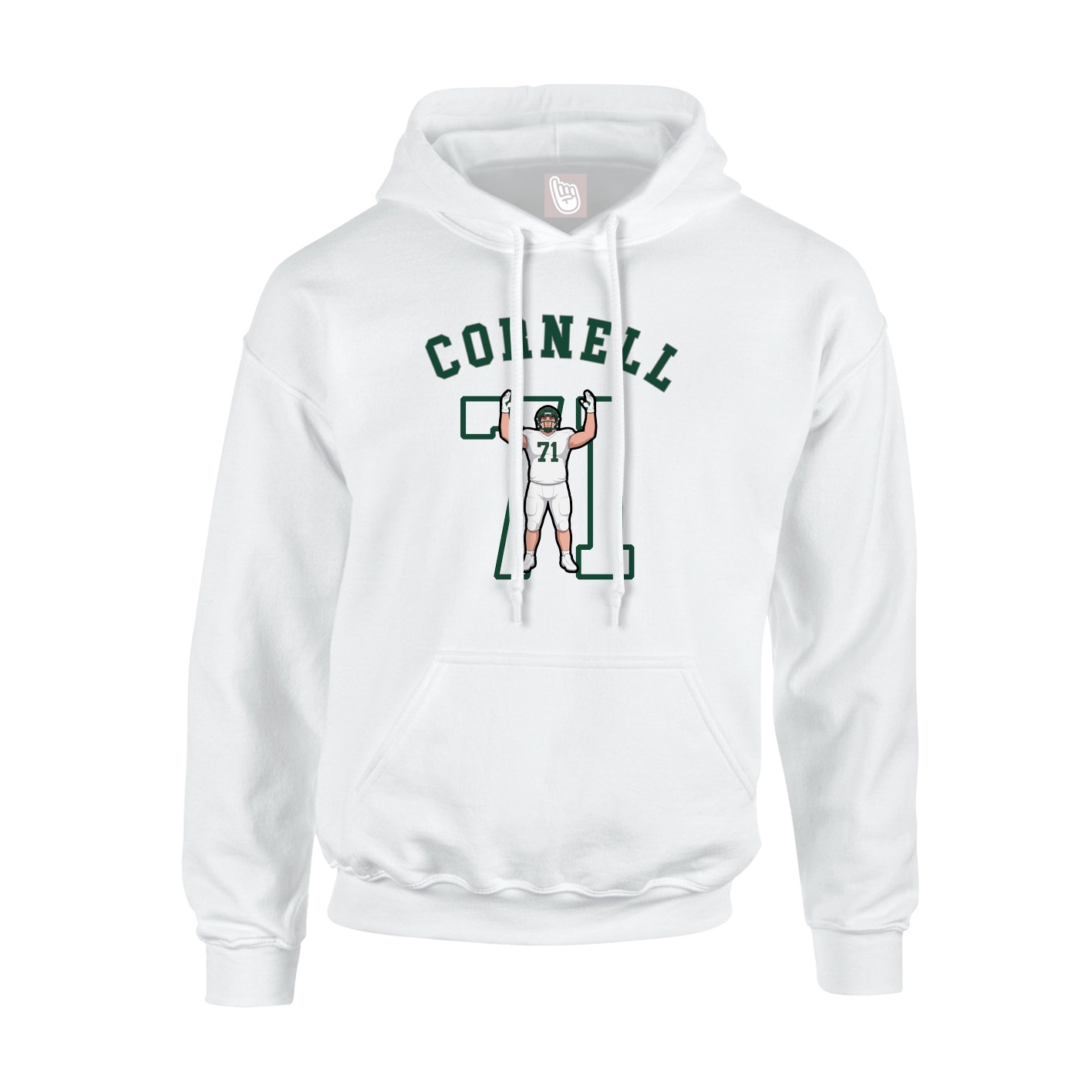Youth Hoodie — Shirsey Arch in White