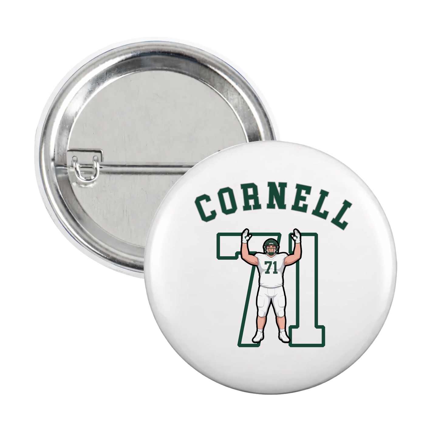 Game Day Button — Shirsey Arch in White
