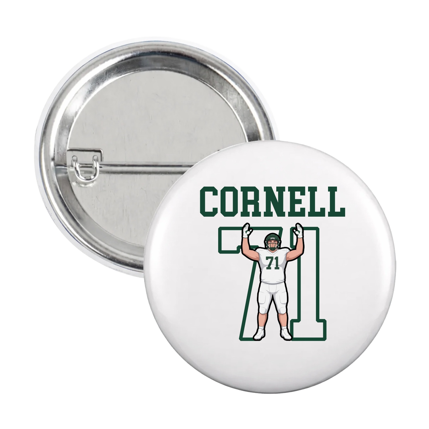 Game Day Button — Shirsey in White