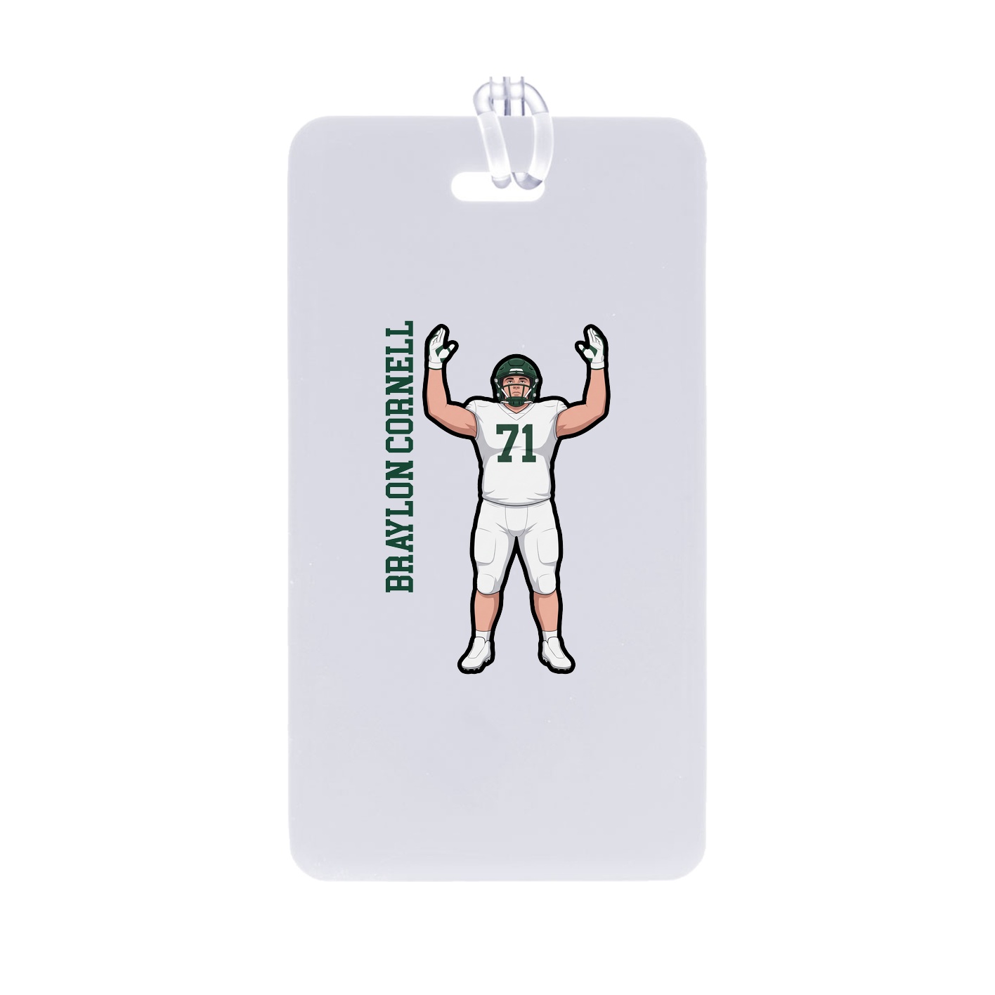 Bag Tag — Name Vertical in Classic