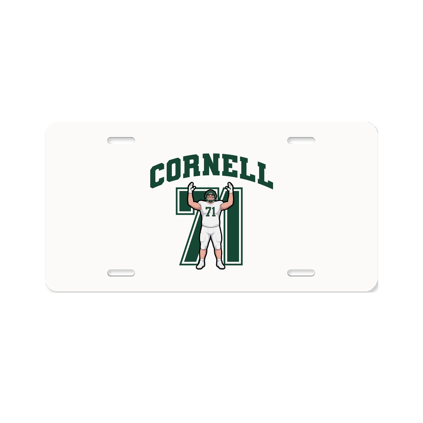 License Plate — Number in Classic