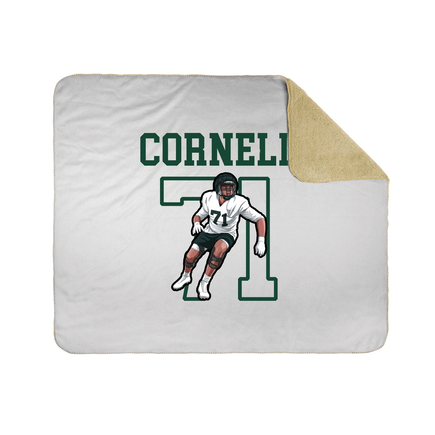 Throw Blanket — Shirsey in White