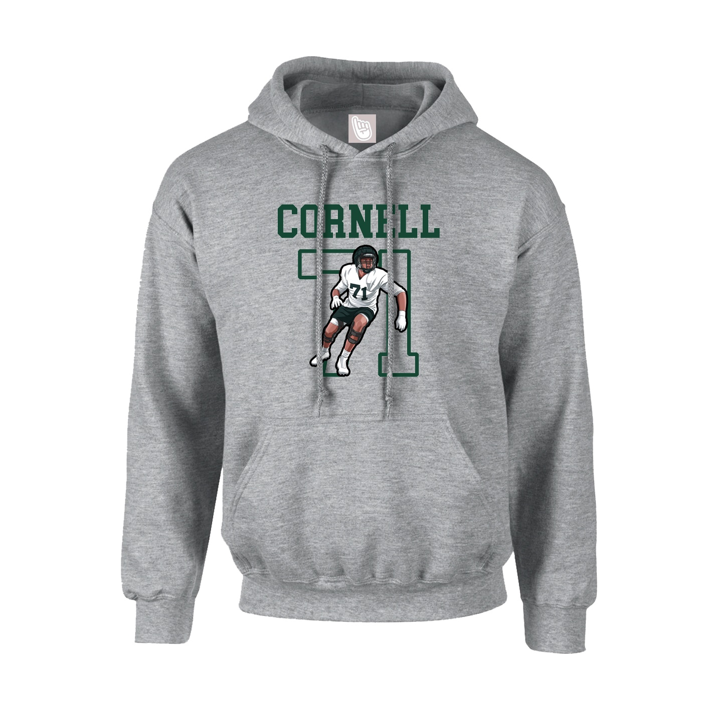 Hoodie — Shirsey in Grey