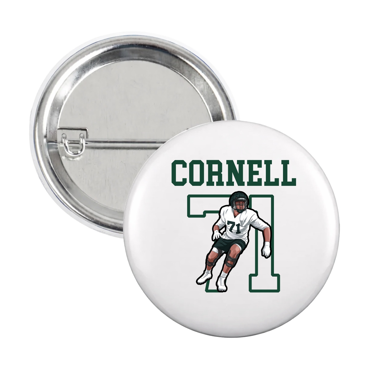 Game Day Button — Shirsey in White