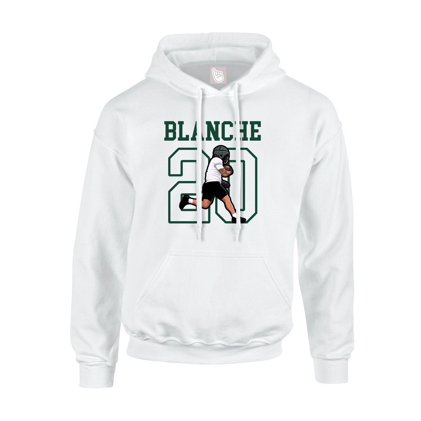 Hoodie — Shirsey in White