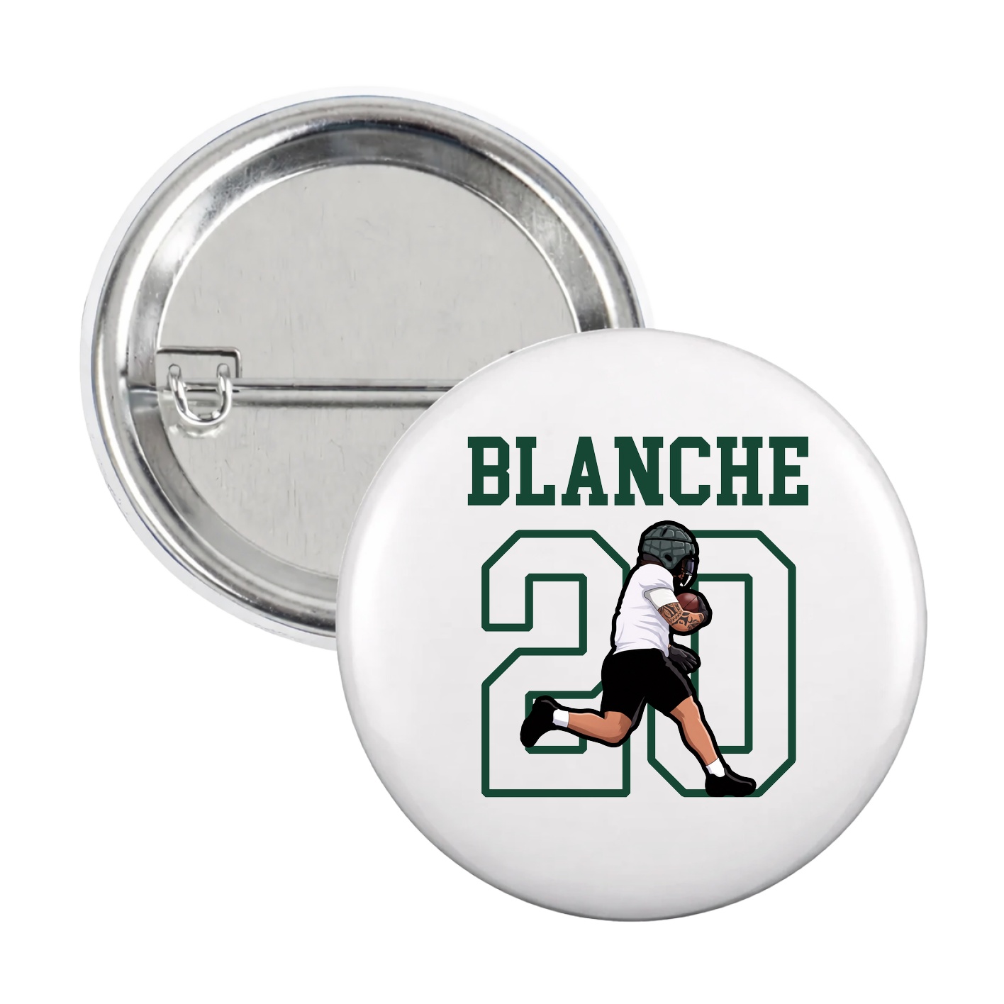 Game Day Button — Shirsey in White