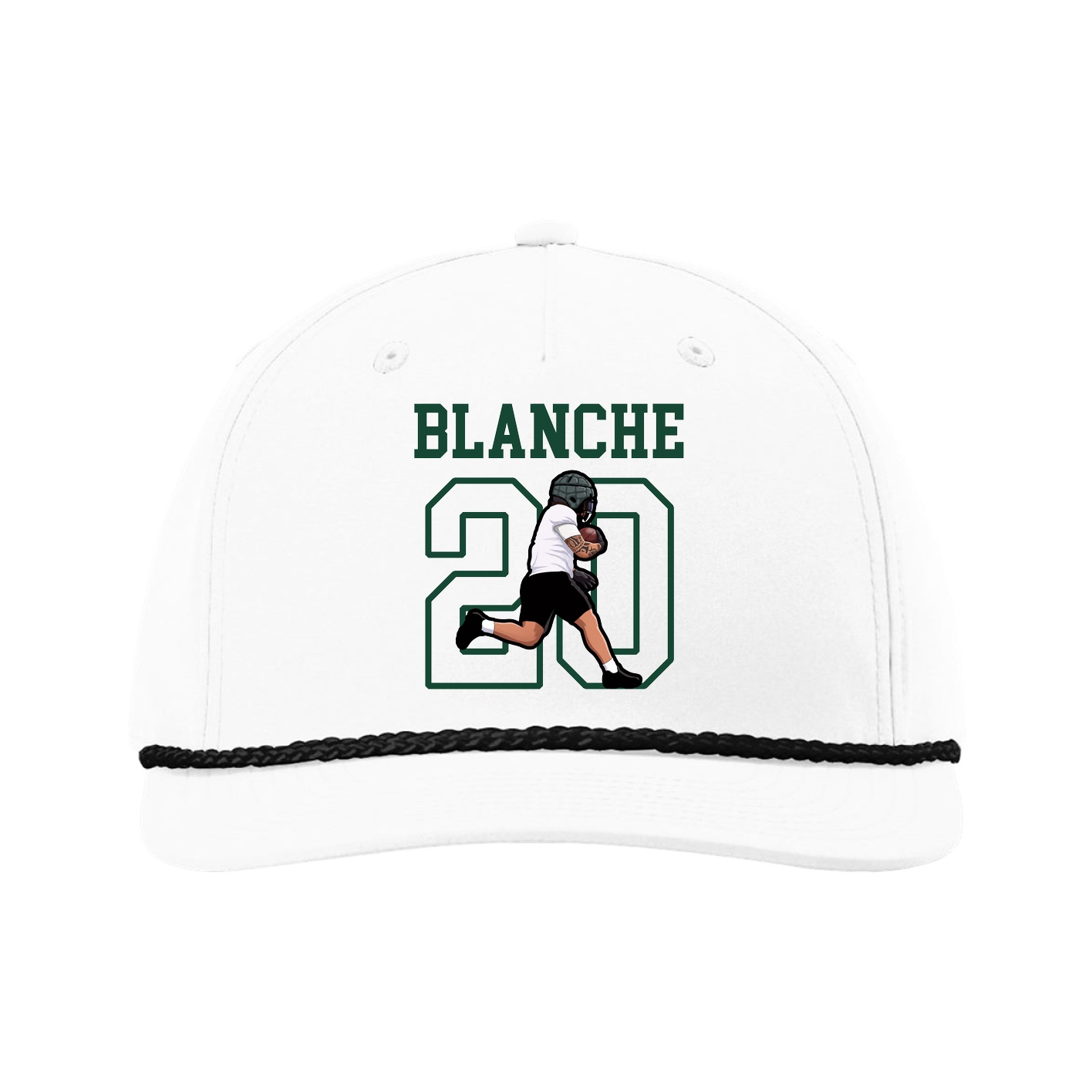 Five-Panel Classic Rope Cap — Shirsey in White