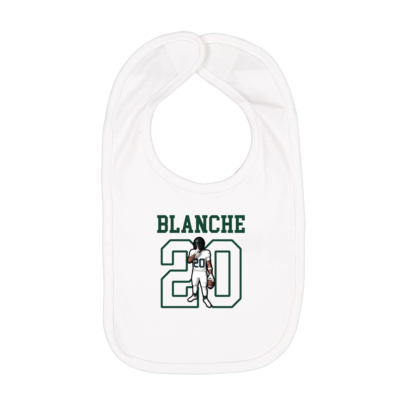 Infant Bib — Shirsey in White