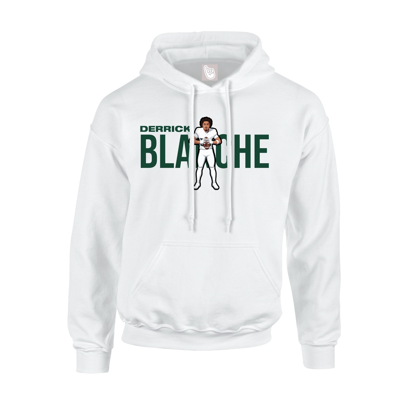 Youth Hoodie — Player Name in White