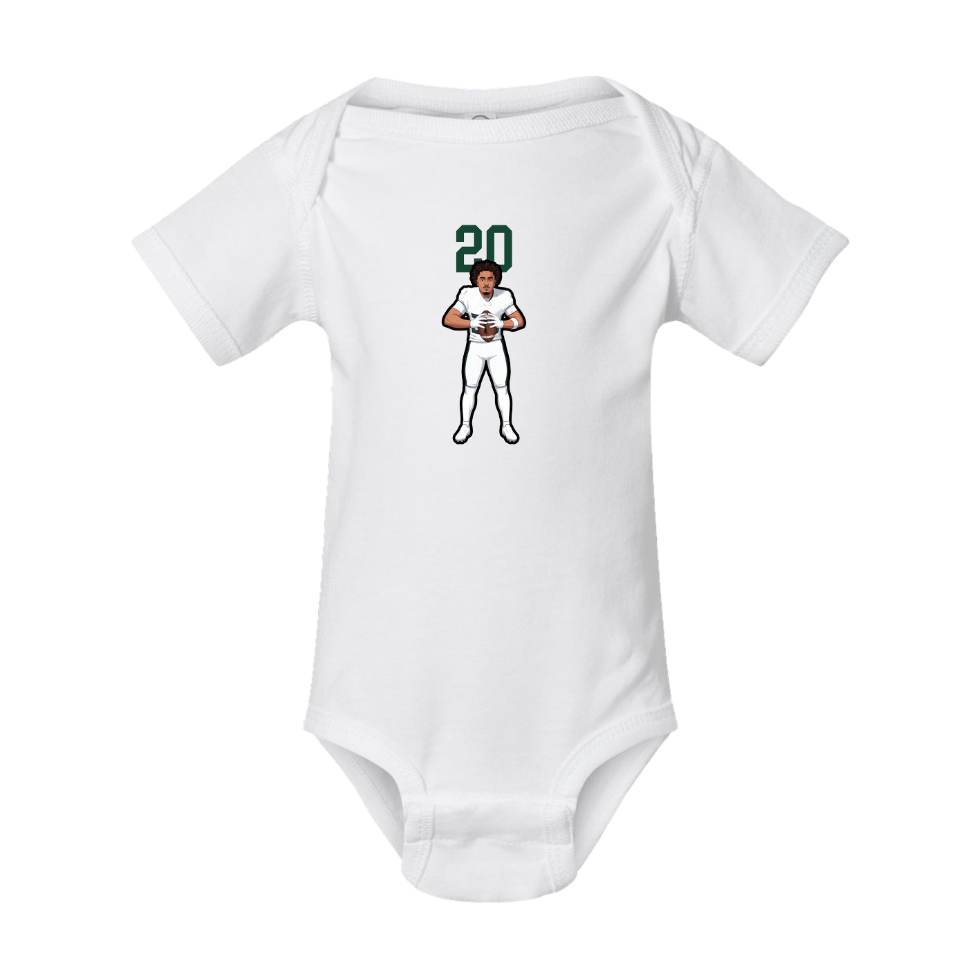Baby Onesie — Number Top in White