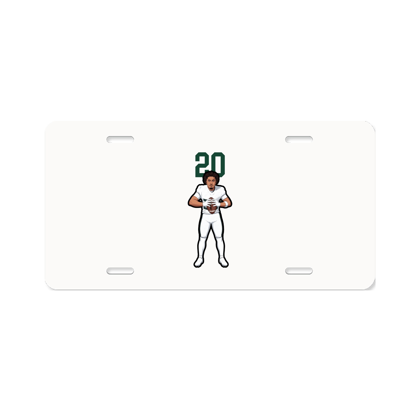 License Plate — Number Top in Classic
