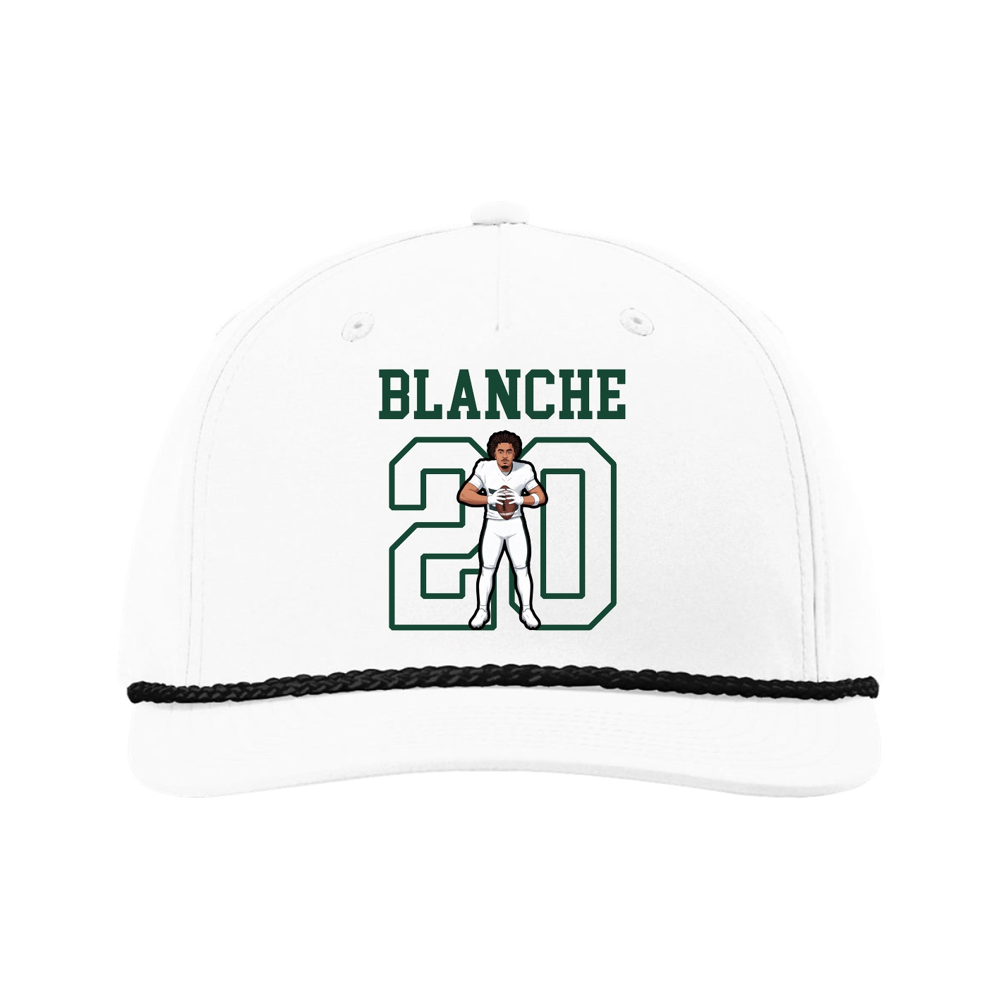 Five-Panel Classic Rope Cap — Shirsey in White