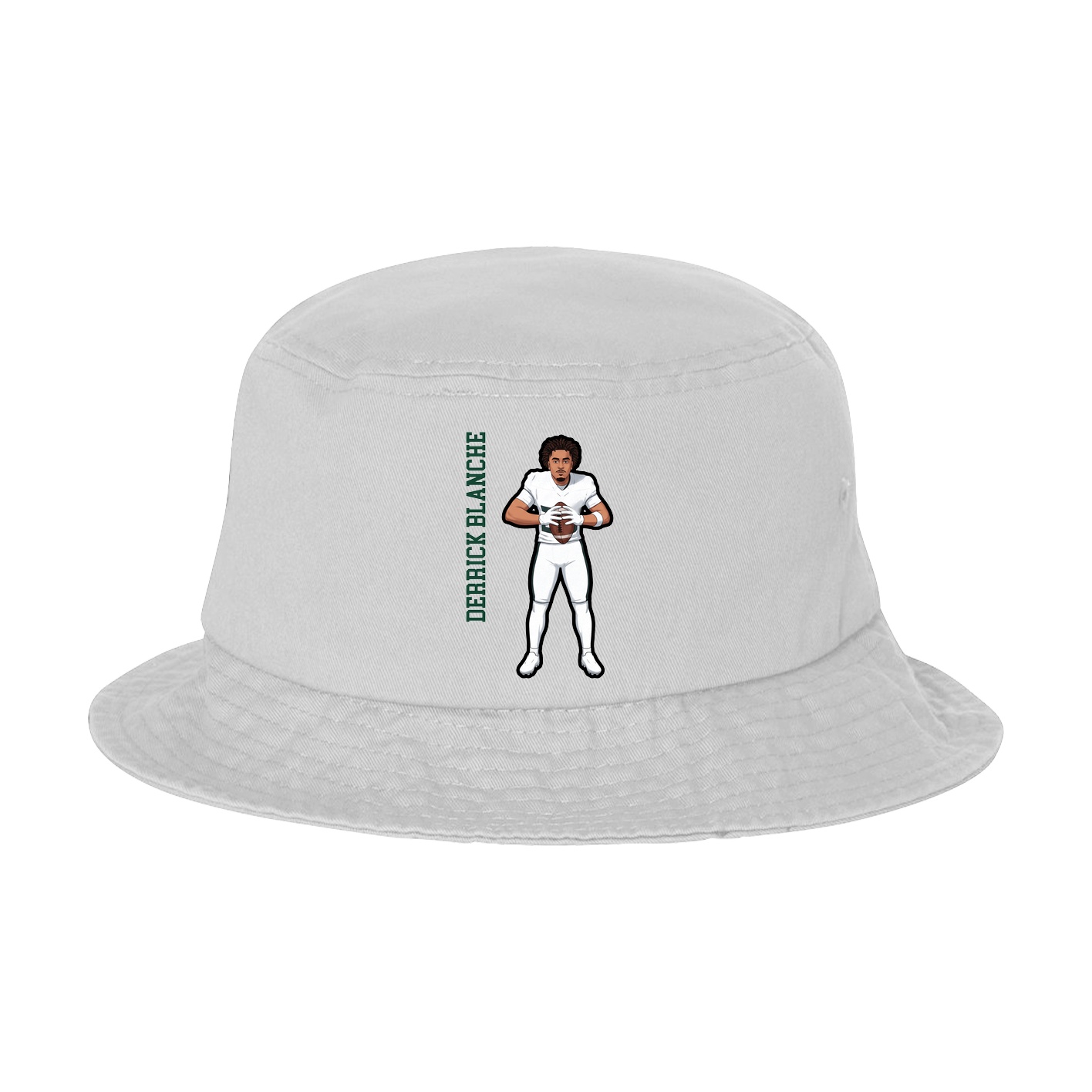 Bucket Cap — Name Vertical in White
