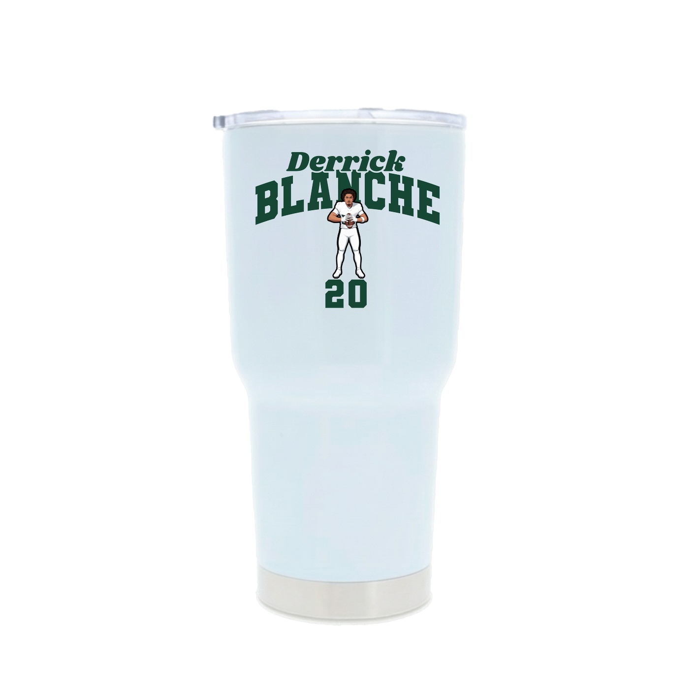 30oz Stainless Steel Tumbler — Signature Arch in White