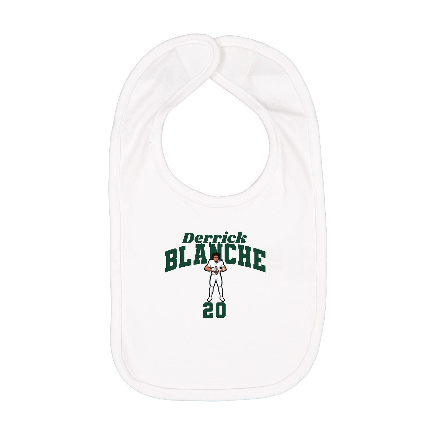 Infant Bib — Signature Arch in White