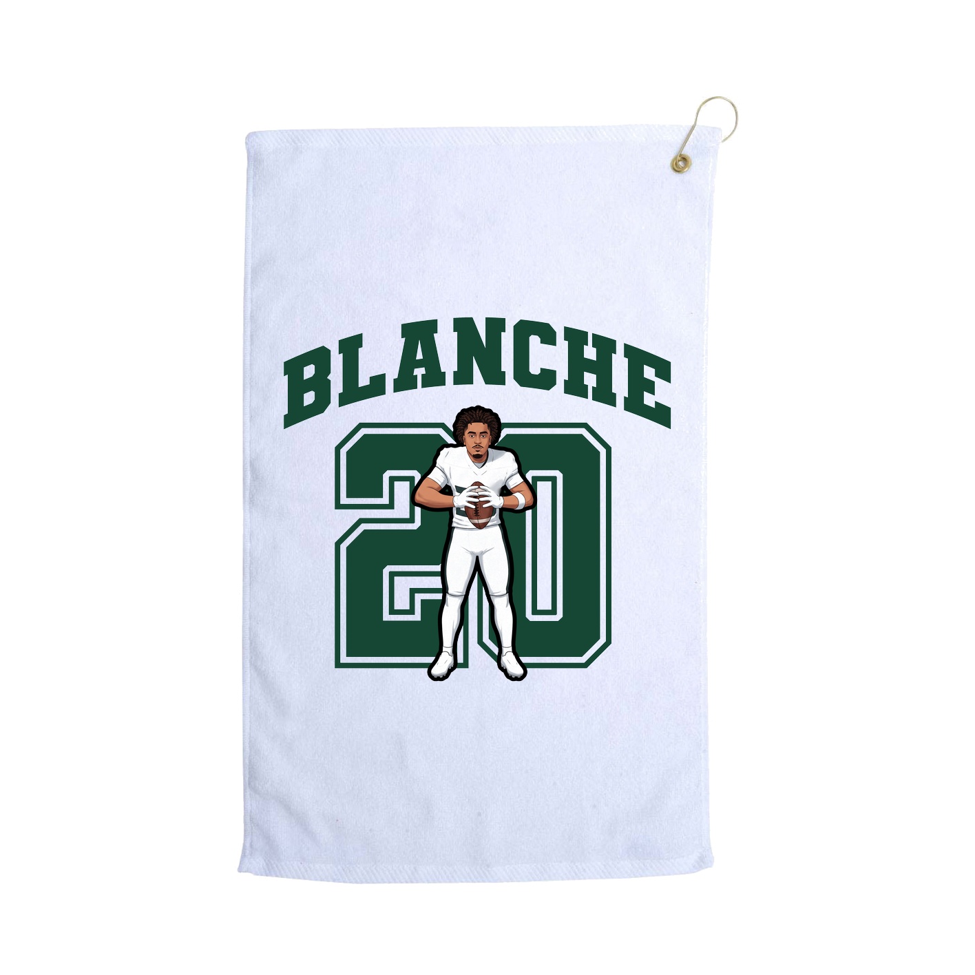 Golf Towel — Number in White
