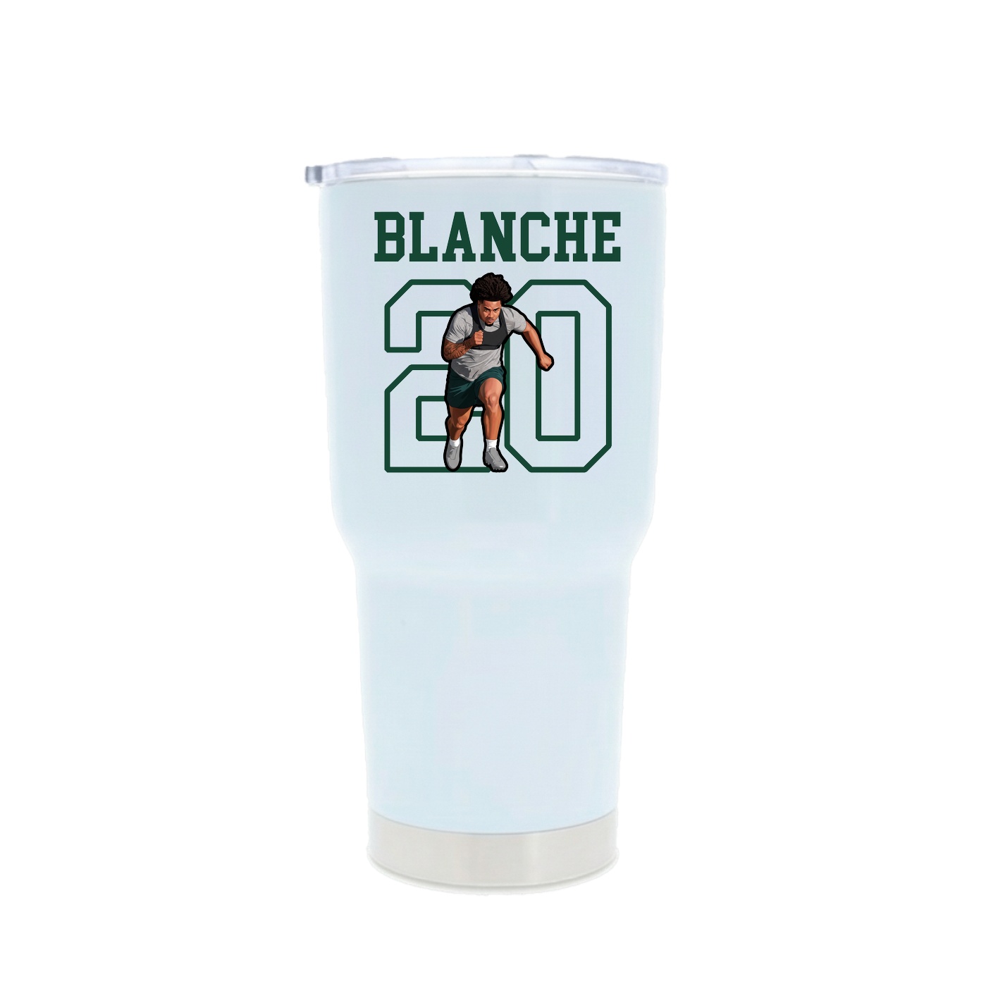 30oz Stainless Steel Tumbler — Shirsey in White