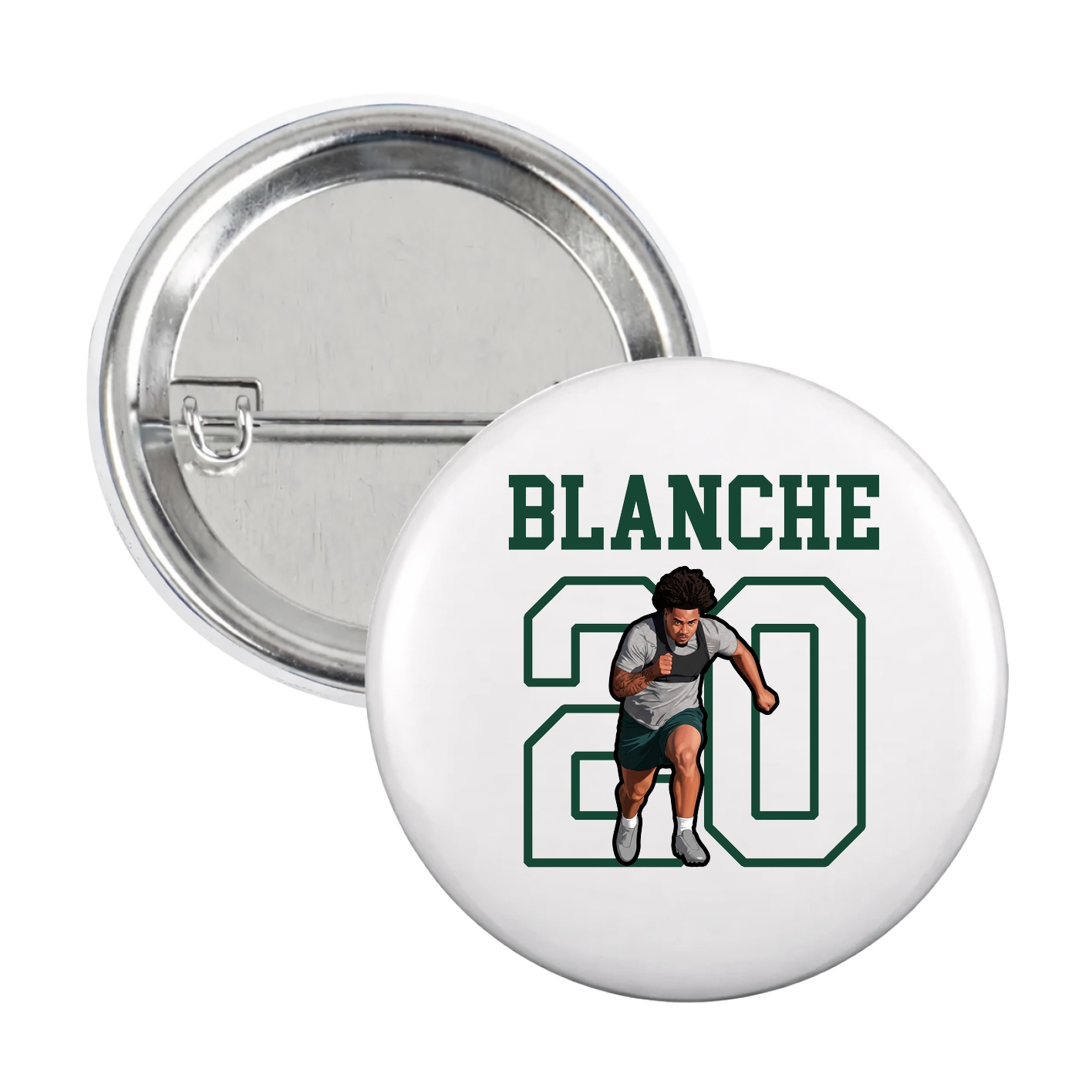Game Day Button — Shirsey in White