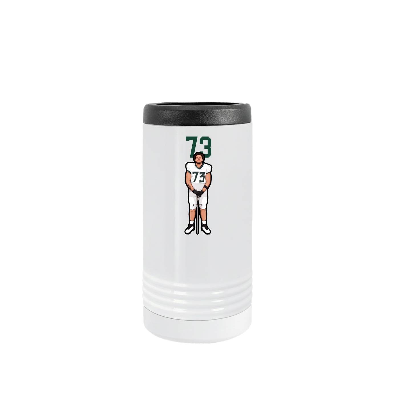 Slim Beverage Holder — Number Top in White