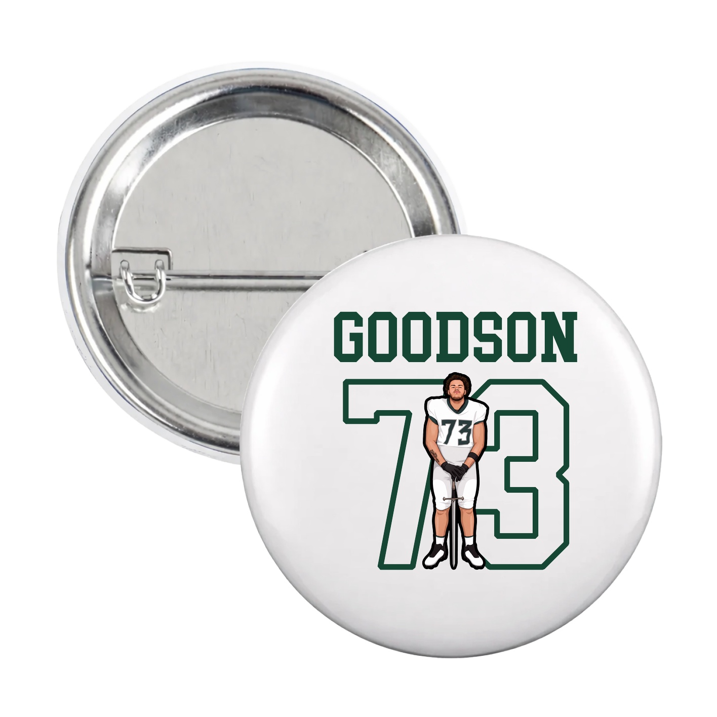 Game Day Button — Shirsey in White