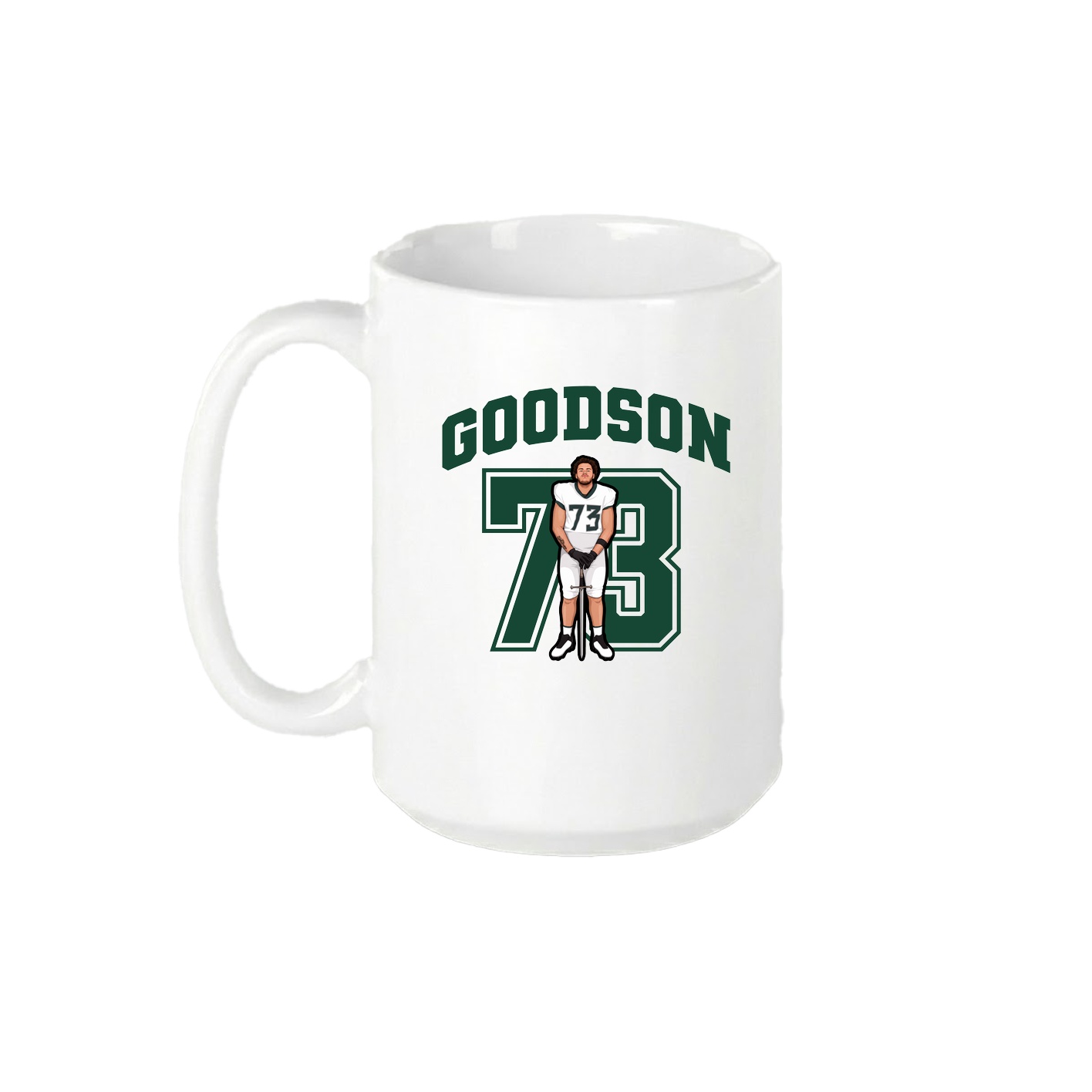 15oz Coffee Mug — Number in White