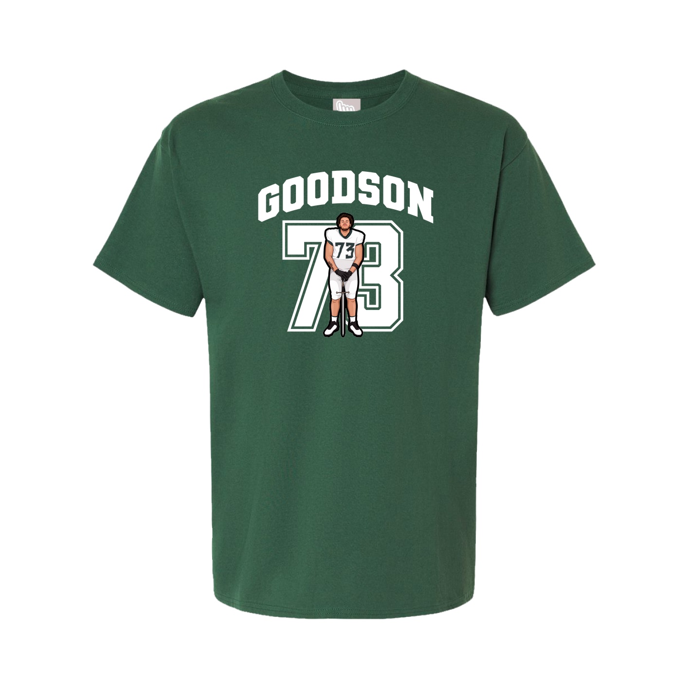 Youth Tee — Number in Green