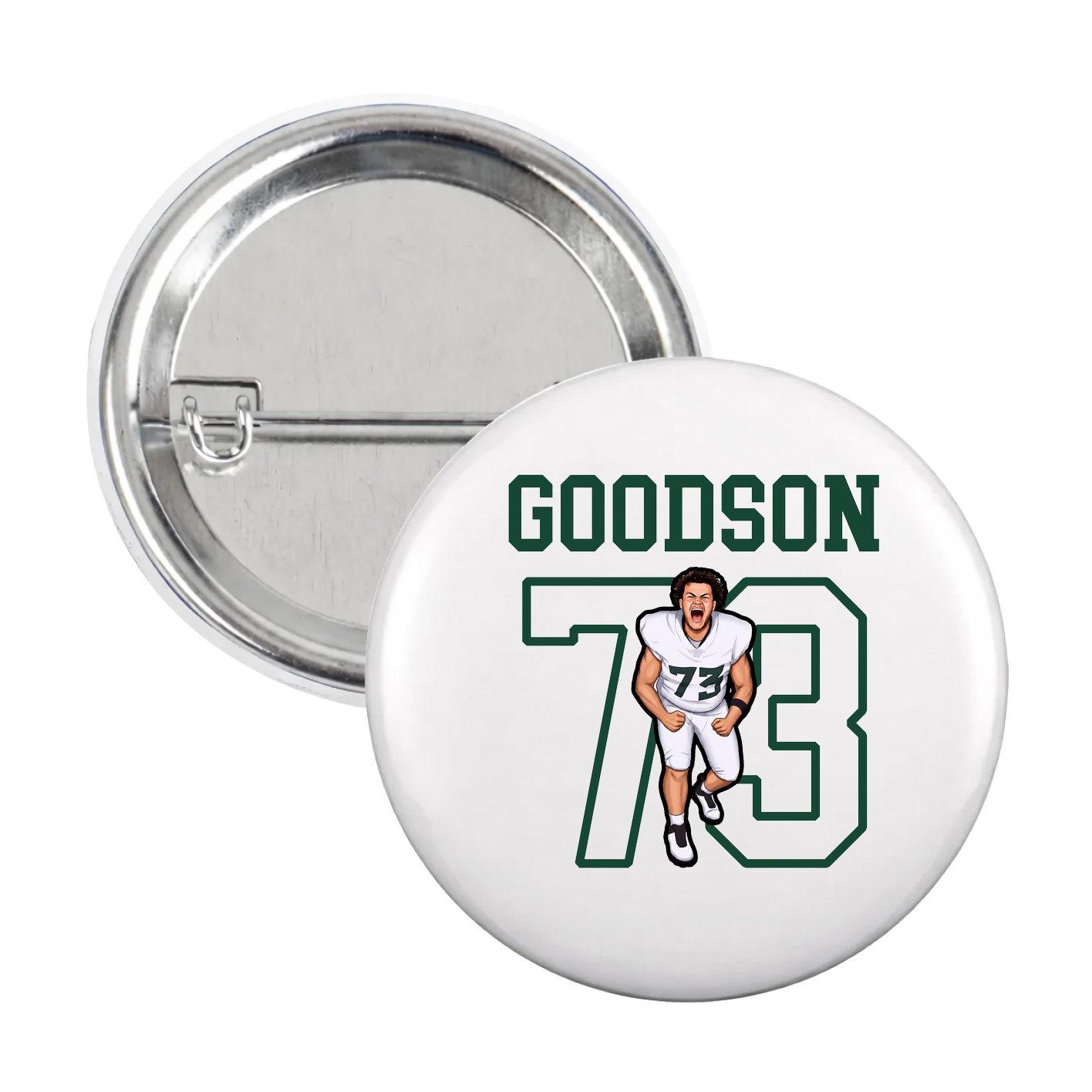 Game Day Button — Shirsey in White