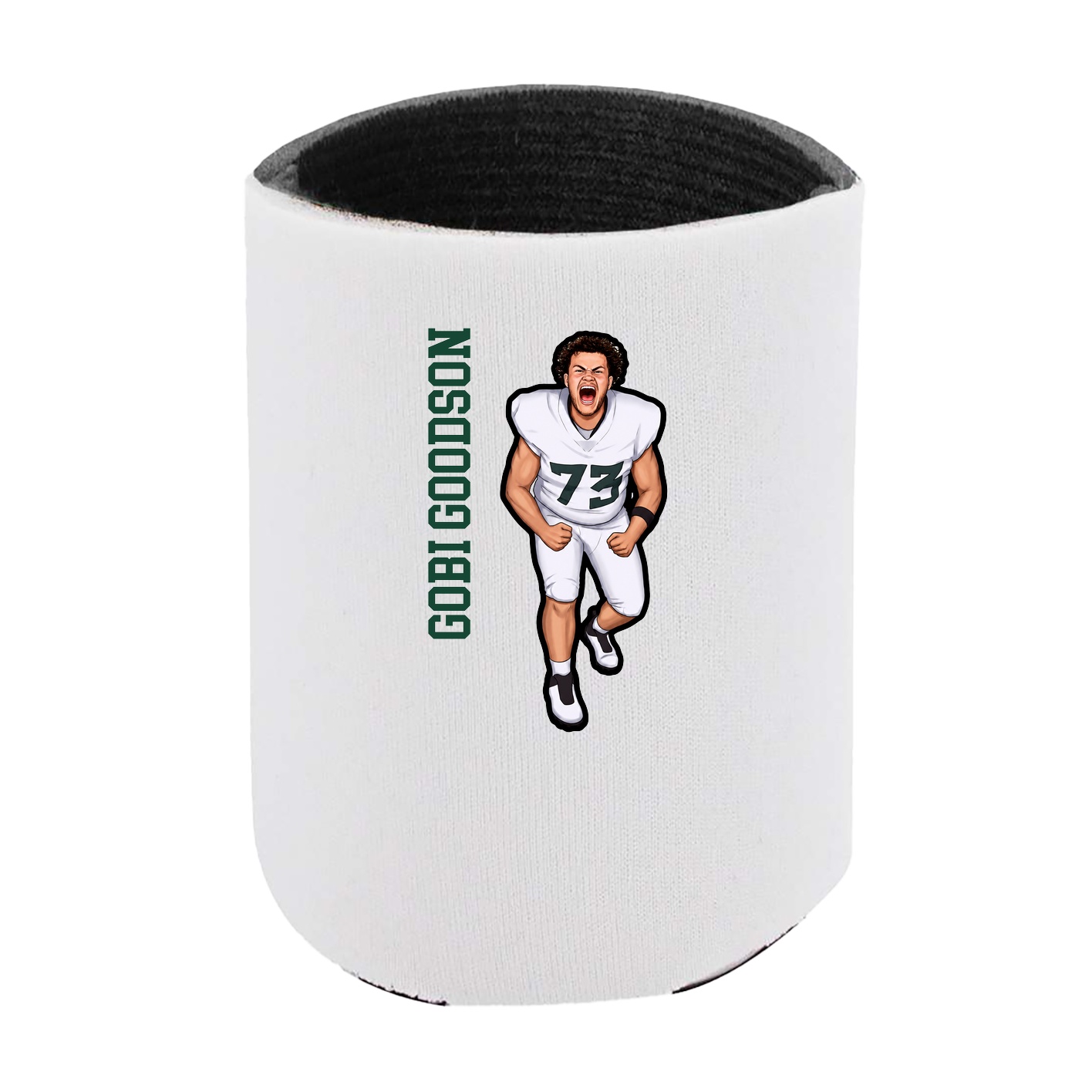 Can Holder — Name Vertical in White