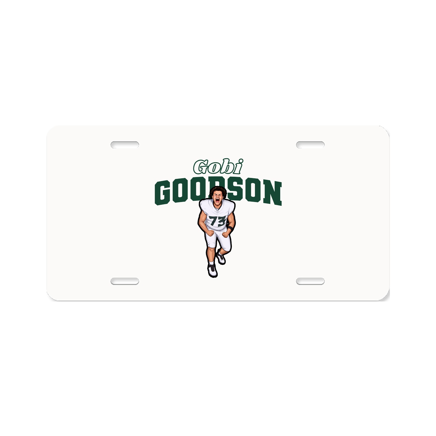 License Plate — Name Arch in Classic