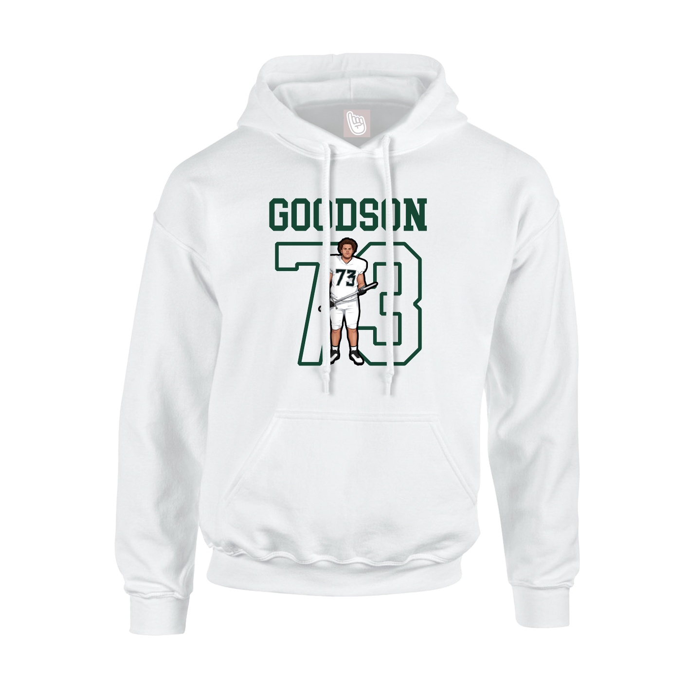 Hoodie — Shirsey in White
