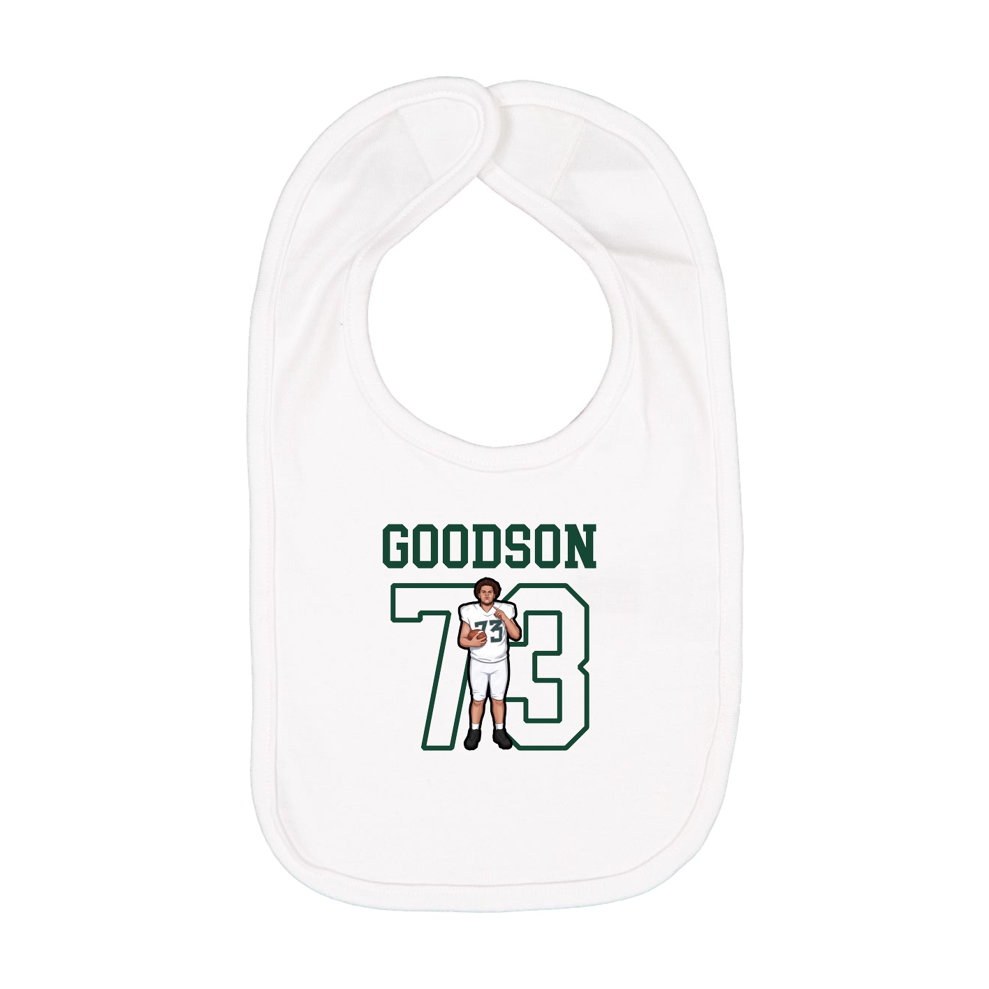 Infant Bib — Shirsey in White