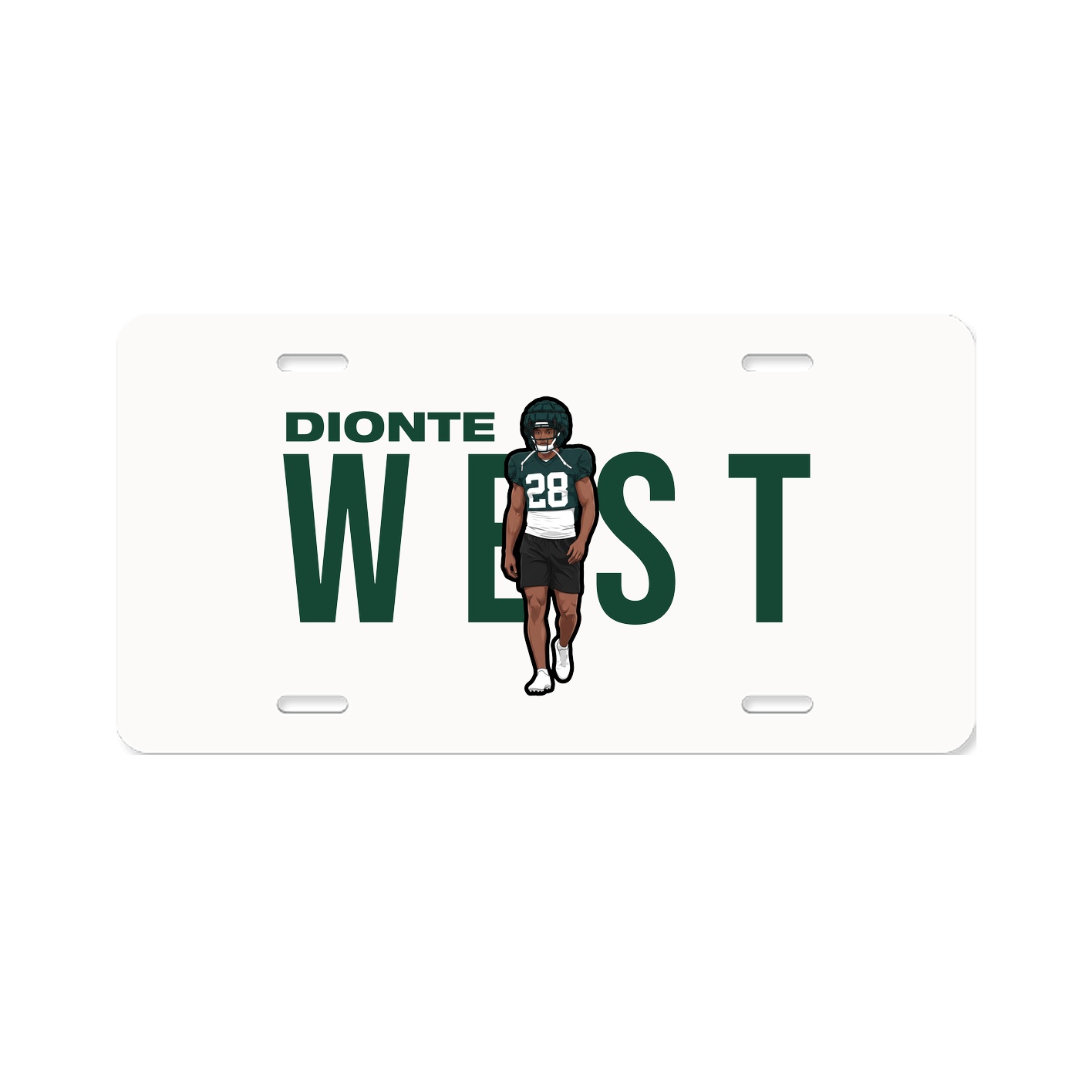 License Plate — Player Name in Classic