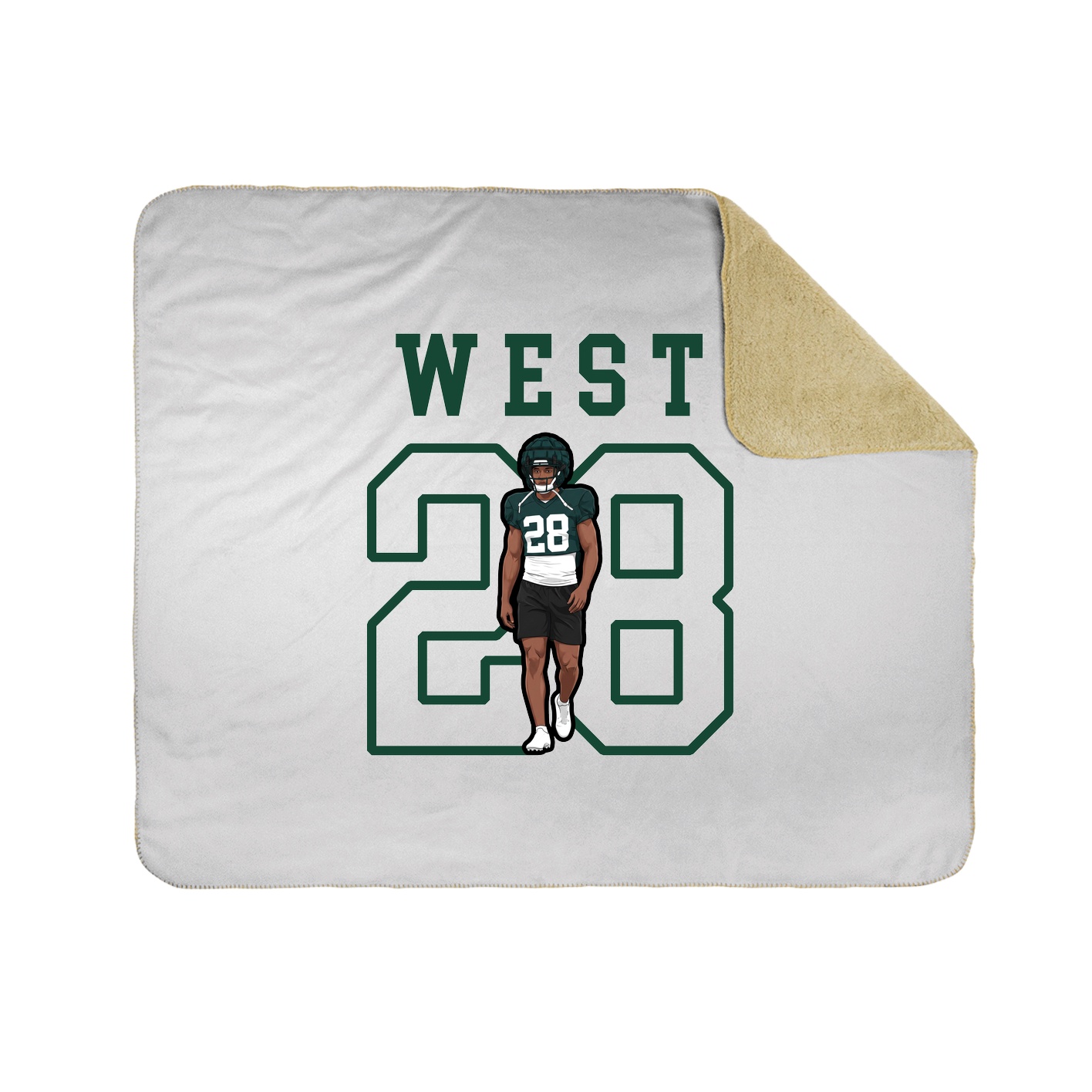Throw Blanket — Shirsey in White