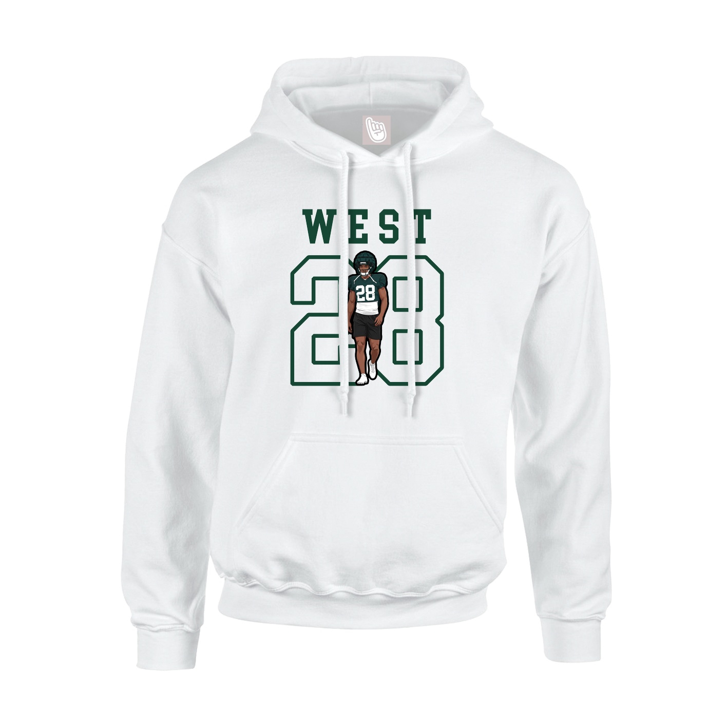 Youth Hoodie — Shirsey in White