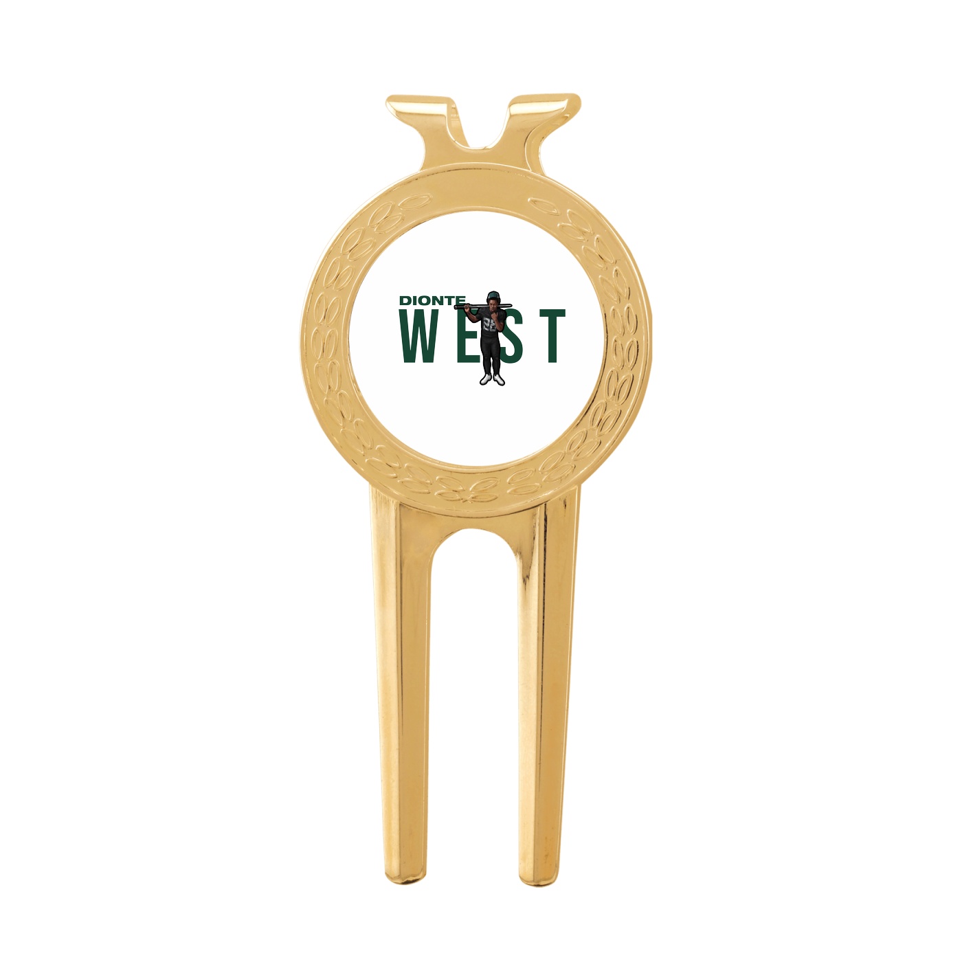 Divot Tool with Ball Marker — Player Name in Classic