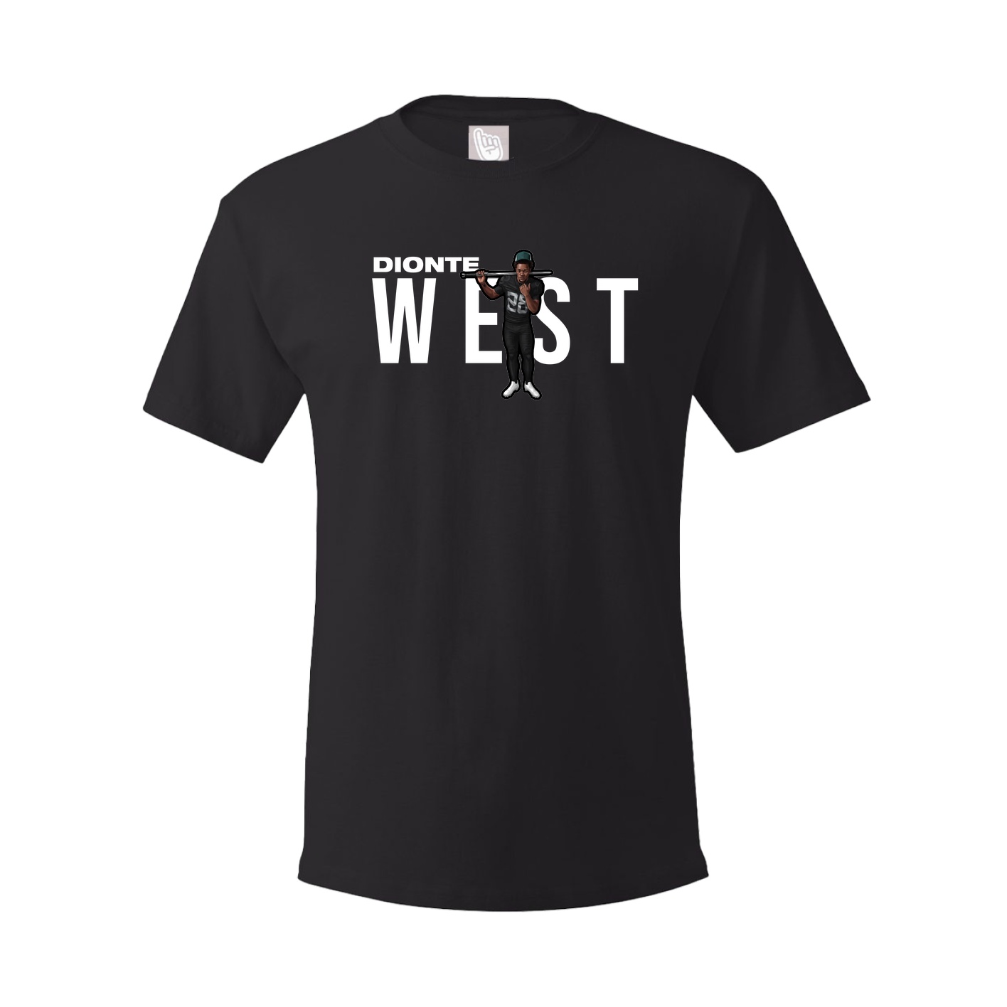 Youth Tee — Player Name in Black