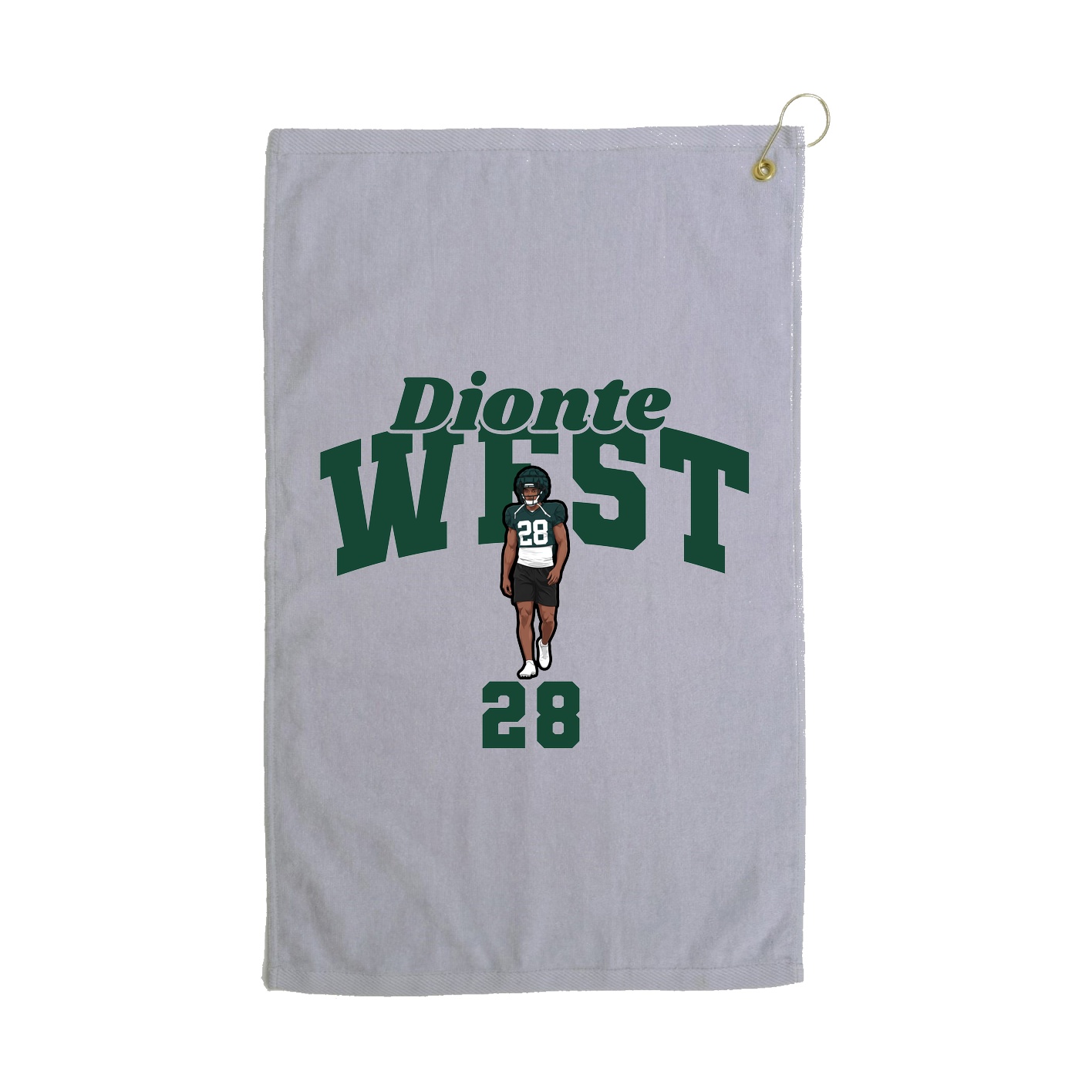 Golf Towel — Signature Arch in Grey