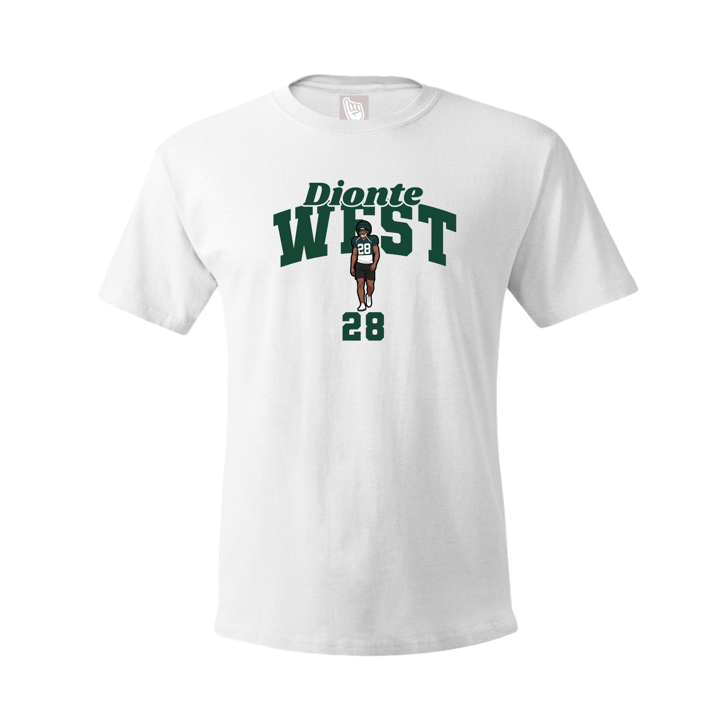 Youth Tee — Signature Arch in White
