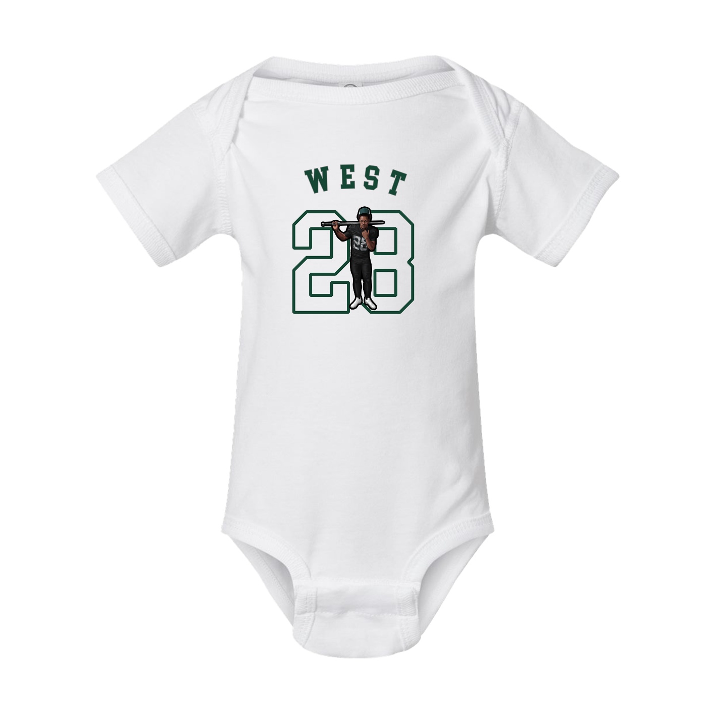 Baby Onesie — Shirsey Arch in White